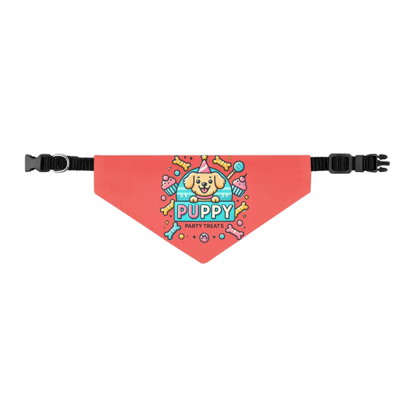 Fun & Festive Puppy Party Bandana Collar - Pink