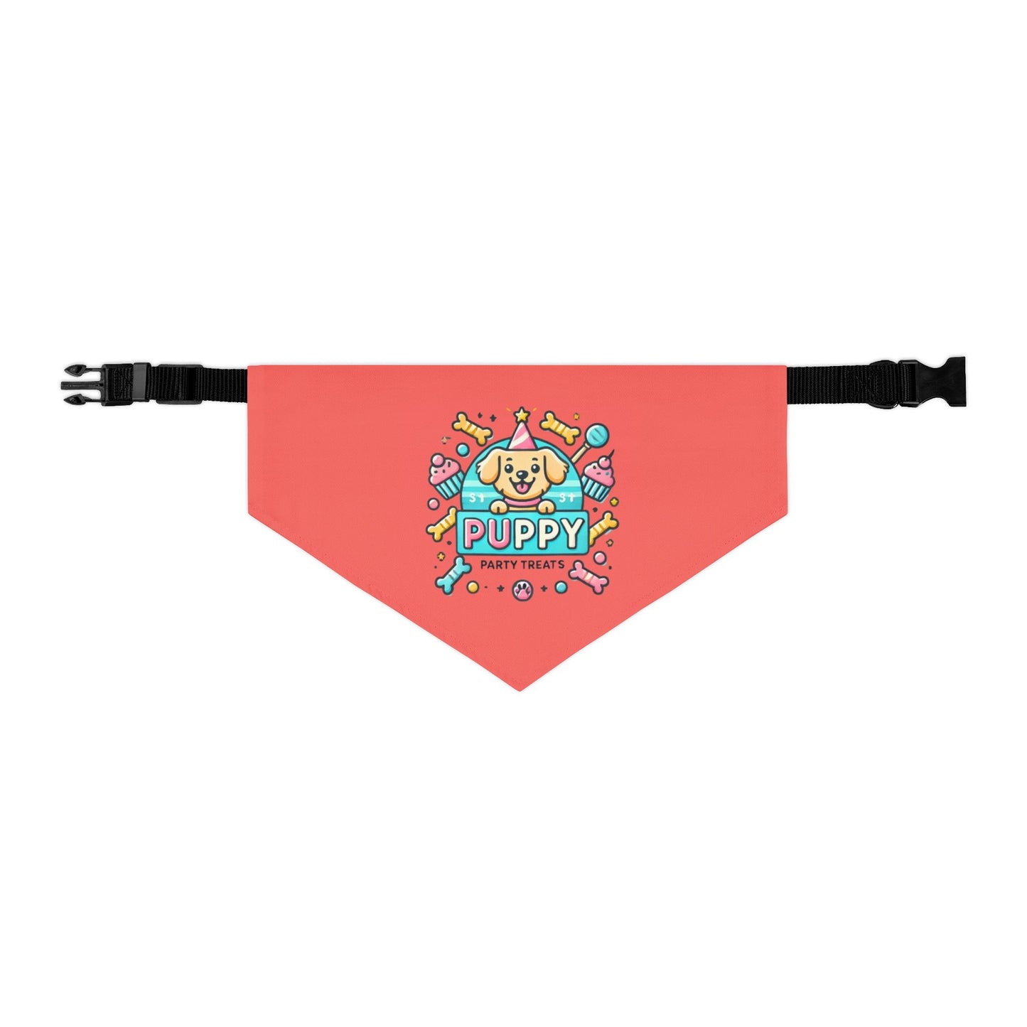 Fun & Festive Puppy Party Bandana Collar - Pink
