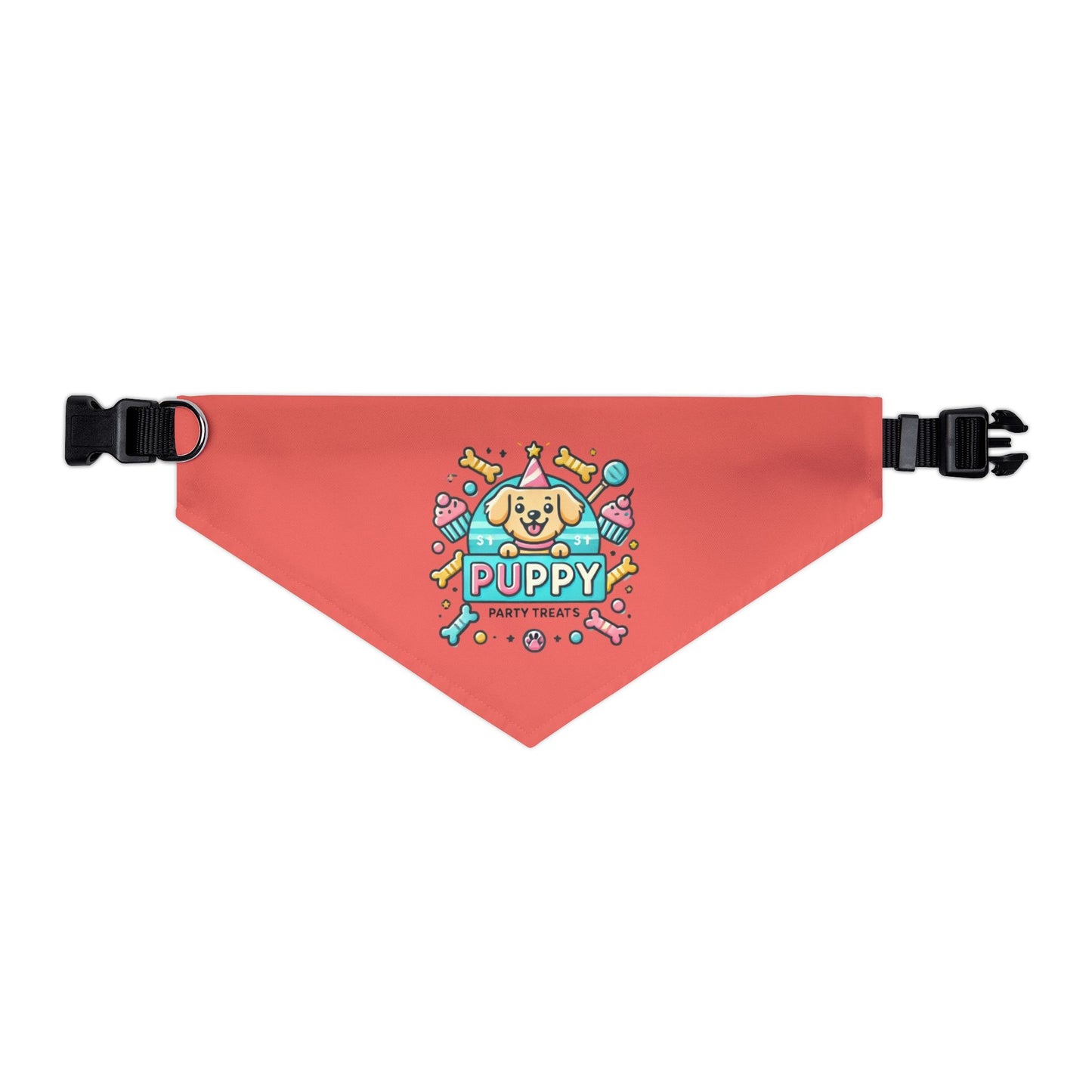 Fun & Festive Puppy Party Bandana Collar - Pink
