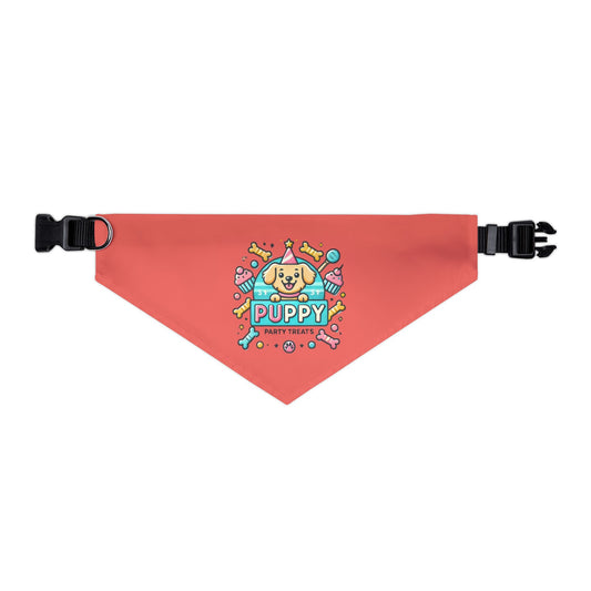 Fun & Festive Puppy Party Bandana Collar - Pink