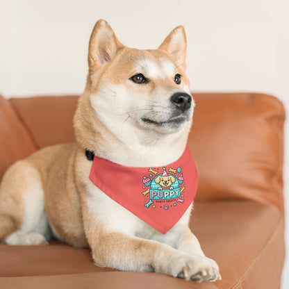 Fun & Festive Puppy Party Bandana Collar - Pink
