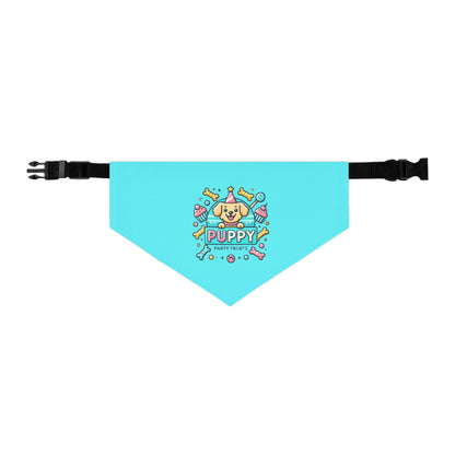 Fun & Festive Puppy Party Bandana Collar - Blue