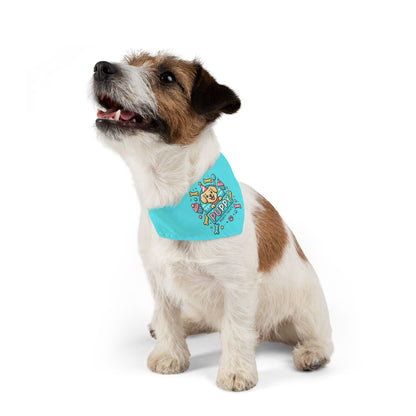 Fun & Festive Puppy Party Bandana Collar - Blue