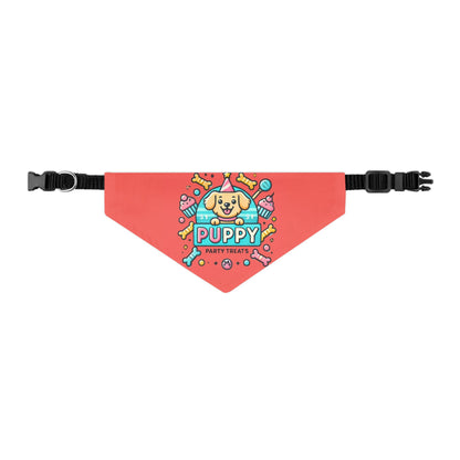 Fun & Festive Puppy Party Bandana Collar - Pink