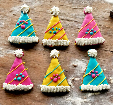 PAWty hats birthday dog treats